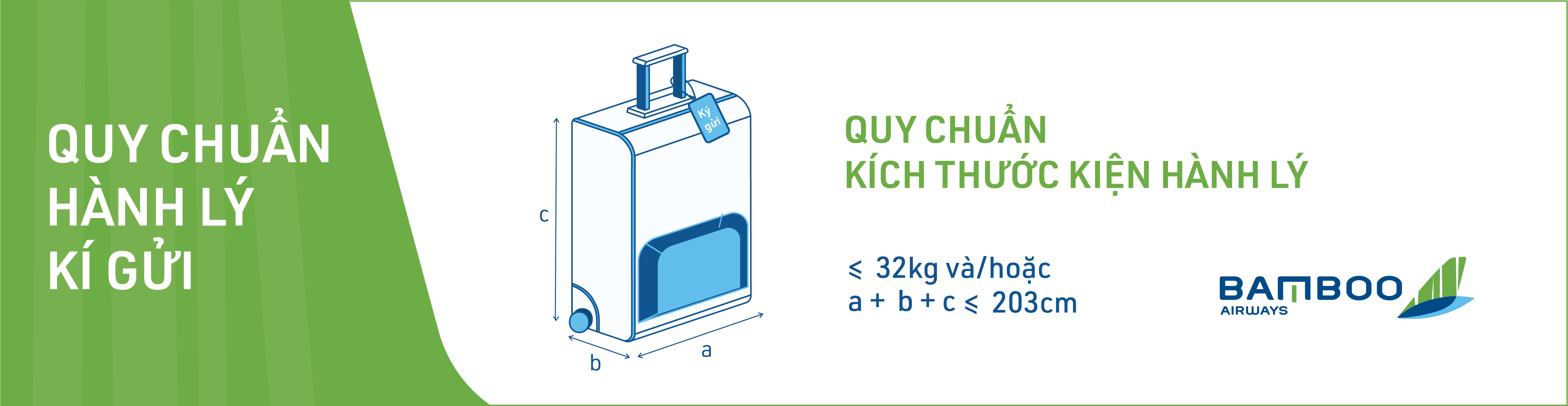 Quy chuẩn về hành lý của Bamboo Airways